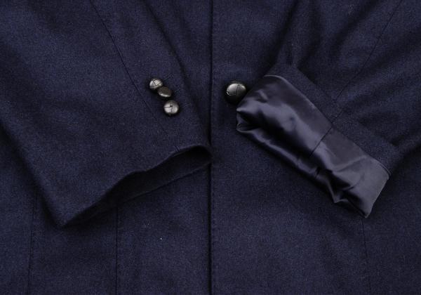 Papas Navy Wool Covered Button Jacket Size M