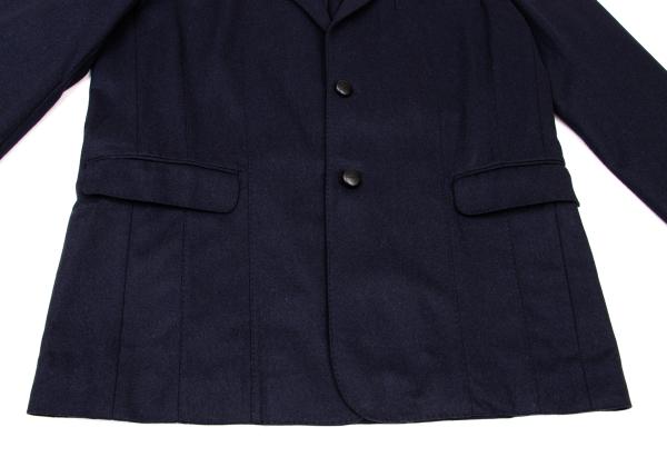 Papas Navy Wool Covered Button Jacket Size M