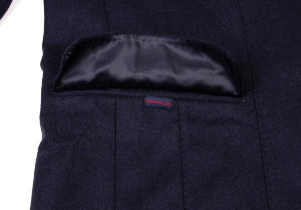 Papas Navy Wool Covered Button Jacket Size M