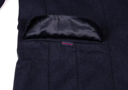 Papas Navy Wool Covered Button Jacket Size M