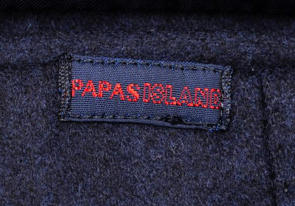 Papas Navy Wool Covered Button Jacket Size M