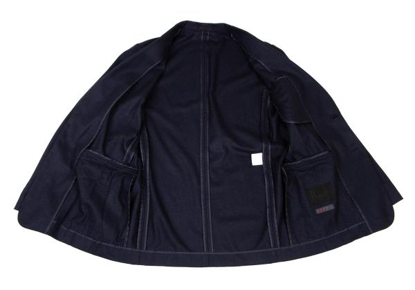 Papas Navy Wool Covered Button Jacket Size M