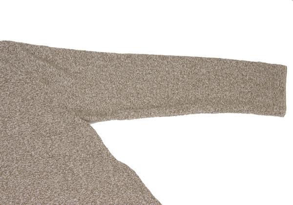 Papas Brown Cotton Linen Tailored Knit Jacket Size M