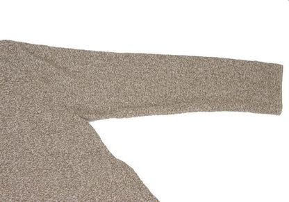 Papas Brown Cotton Linen Tailored Knit Jacket Size M