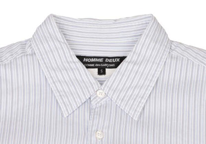 COMME des GARCONS HOMME DEUX Sleeve Check Shirt Blue Size S