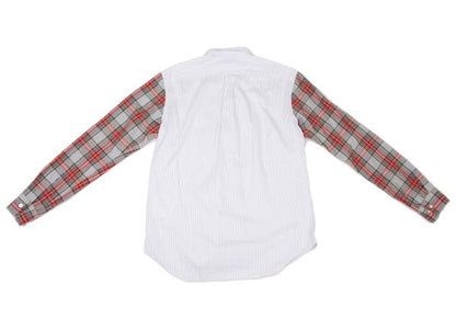 COMME des GARCONS HOMME DEUX Sleeve Check Shirt Blue Size S