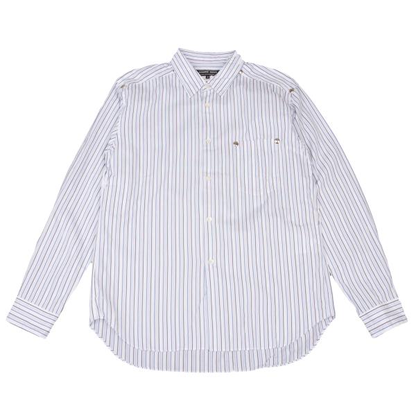 COMME des GARCONS HOMME DEUX Rivet Detail Shirt Blue Size M