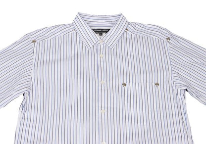 COMME des GARCONS HOMME DEUX Rivet Detail Shirt Blue Size M