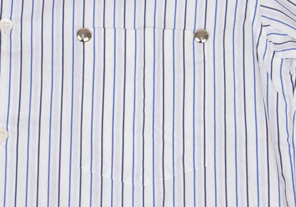 COMME des GARCONS HOMME DEUX Rivet Detail Shirt Blue Size M