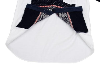 COMME des GARCONS HOMME Fair Isle Knit Shirt White Size M