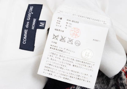 COMME des GARCONS HOMME Fair Isle Knit Shirt White Size M