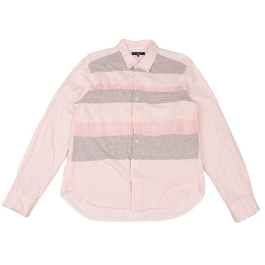 COMME des GARCONS HOMME Mixed Fabric Shirt Pink Size M