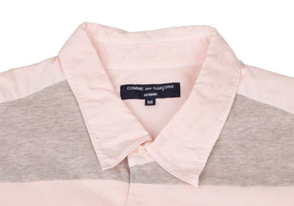 COMME des GARCONS HOMME Mixed Fabric Shirt Pink Size M