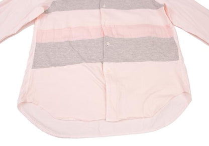 COMME des GARCONS HOMME Mixed Fabric Shirt Pink Size M