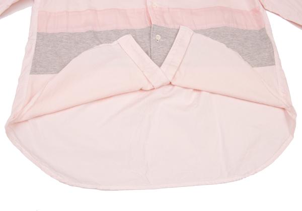 COMME des GARCONS HOMME Mixed Fabric Shirt Pink Size M