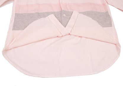 COMME des GARCONS HOMME Mixed Fabric Shirt Pink Size M