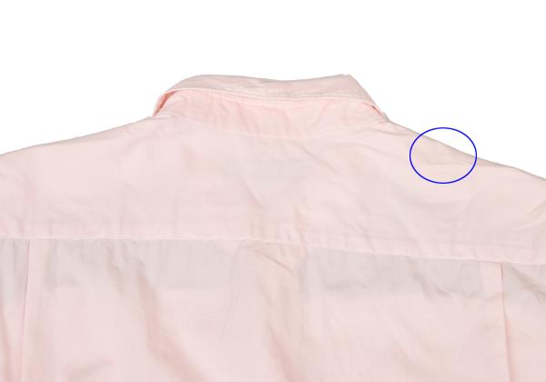 COMME des GARCONS HOMME Mixed Fabric Shirt Pink Size M