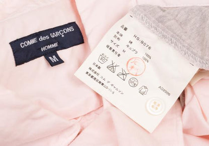 COMME des GARCONS HOMME Mixed Fabric Shirt Pink Size M