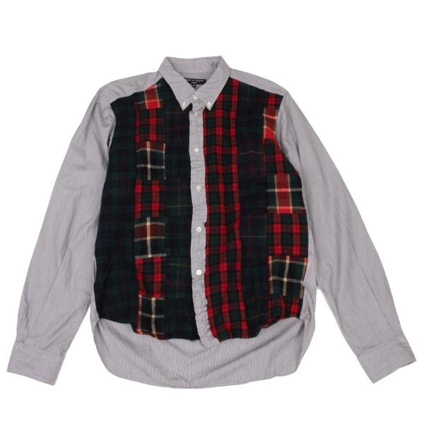 COMME des GARCONS HOMME Felted Check Multi Shirt Size M