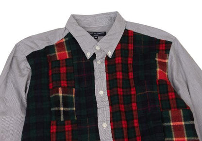 COMME des GARCONS HOMME Felted Check Multi Shirt Size M