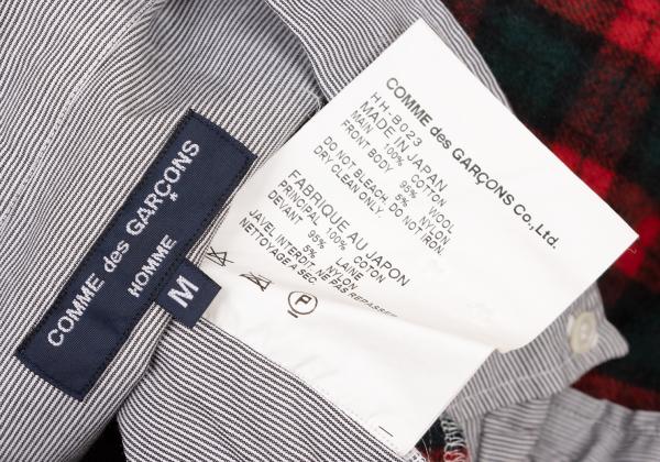 COMME des GARCONS HOMME Felted Check Multi Shirt Size M