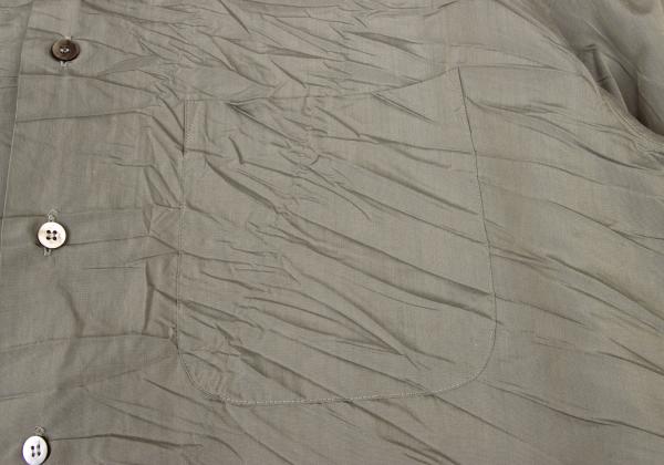 ISSEY MIYAKE MEN Poly Crinkle Shirt Khaki Size L