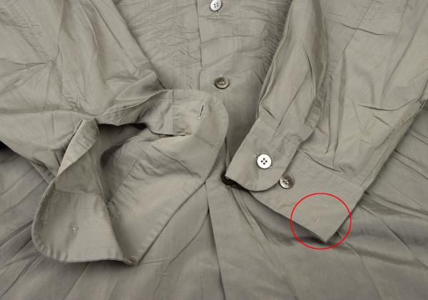ISSEY MIYAKE MEN Poly Crinkle Shirt Khaki Size L