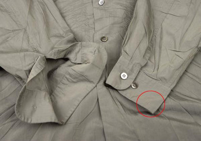 ISSEY MIYAKE MEN Poly Crinkle Shirt Khaki Size L