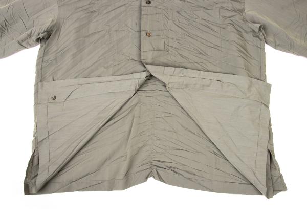 ISSEY MIYAKE MEN Poly Crinkle Shirt Khaki Size L