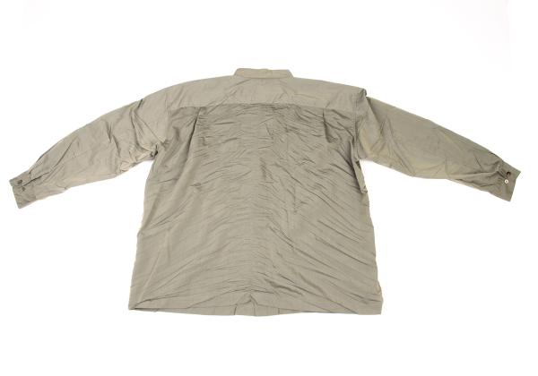 ISSEY MIYAKE MEN Poly Crinkle Shirt Khaki Size L