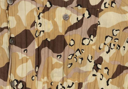 ISSEY MIYAKE MEN Poly Camo Pleated Shirt Size L