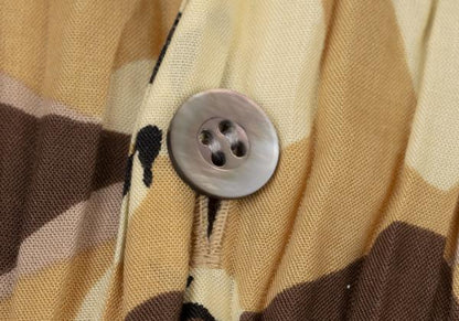 ISSEY MIYAKE MEN Poly Camo Pleated Shirt Size L
