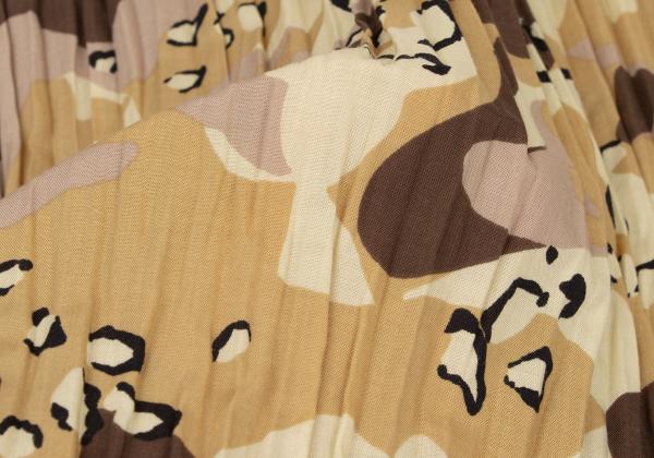 ISSEY MIYAKE MEN Poly Camo Pleated Shirt Size L