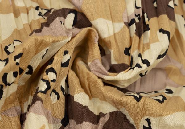 ISSEY MIYAKE MEN Poly Camo Pleated Shirt Size L