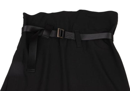 ISSEY MIYAKE Asymmetrical Belted Poly Skirt Size 2