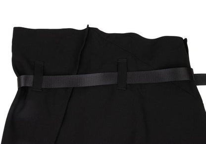ISSEY MIYAKE Asymmetrical Belted Poly Skirt Size 2