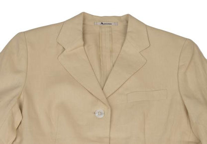 Aquascutum Linen Tailored Blazer Beige Size 11