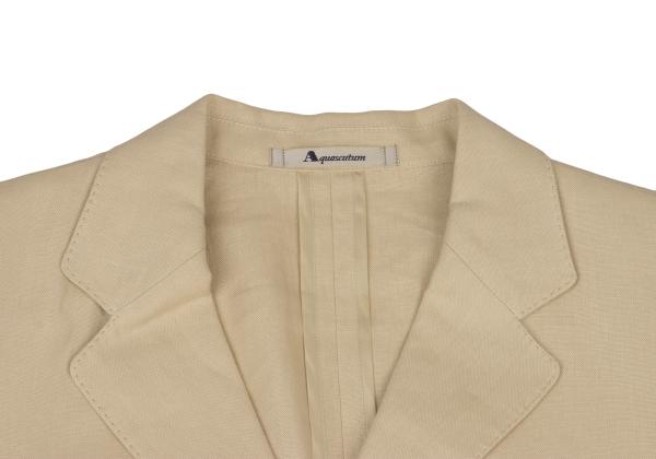 Aquascutum Linen Tailored Blazer Beige Size 11