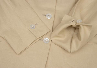 Aquascutum Linen Tailored Blazer Beige Size 11