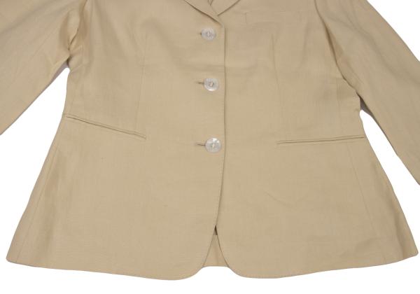 Aquascutum Linen Tailored Blazer Beige Size 11