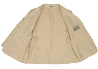 Aquascutum Linen Tailored Blazer Beige Size 11