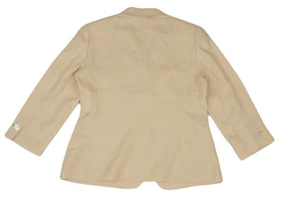 Aquascutum Linen Tailored Blazer Beige Size 11