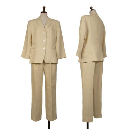 Aquascutum Linen Tailored Blazer Beige Size 11