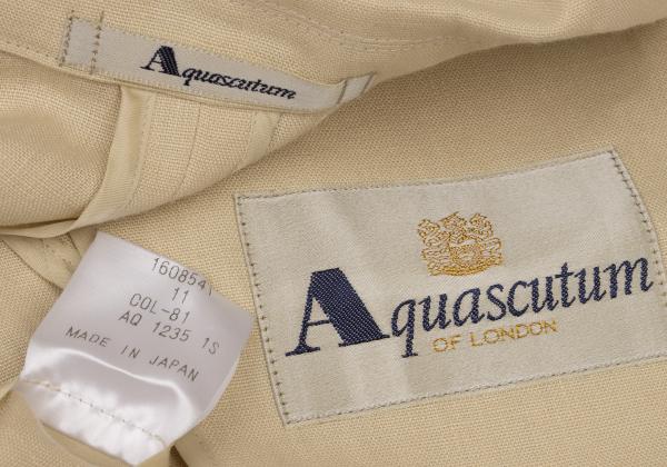 Aquascutum Linen Tailored Blazer Beige Size 11