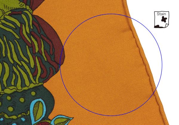 HERMES Carré 90 "King's Scarf Orange