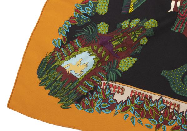 HERMES Carré 90 "King's Scarf Orange