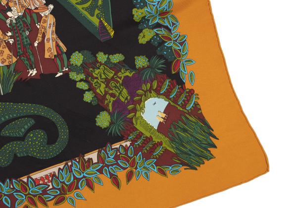 HERMES Carré 90 "King's Scarf Orange