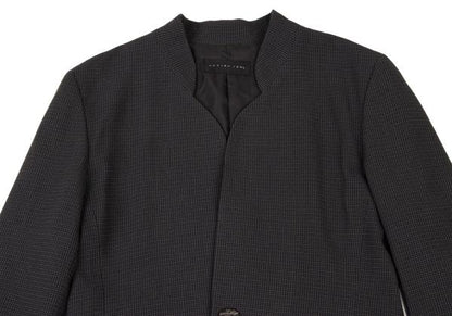 JURGEN LEHL Wool Design Weave Band Jacket Charcoal Size M