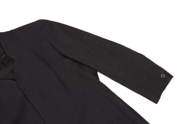 JURGEN LEHL Wool Design Weave Band Jacket Charcoal Size M