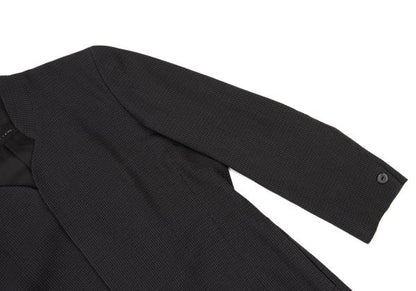 JURGEN LEHL Wool Design Weave Band Jacket Charcoal Size M